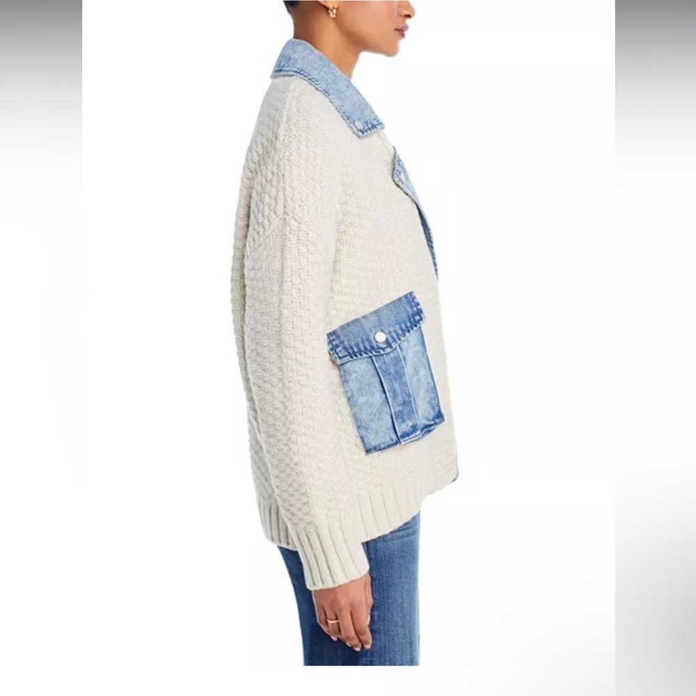 BLANKNYC Last Call Mixed Media Cardigan - Picture 4 of 16